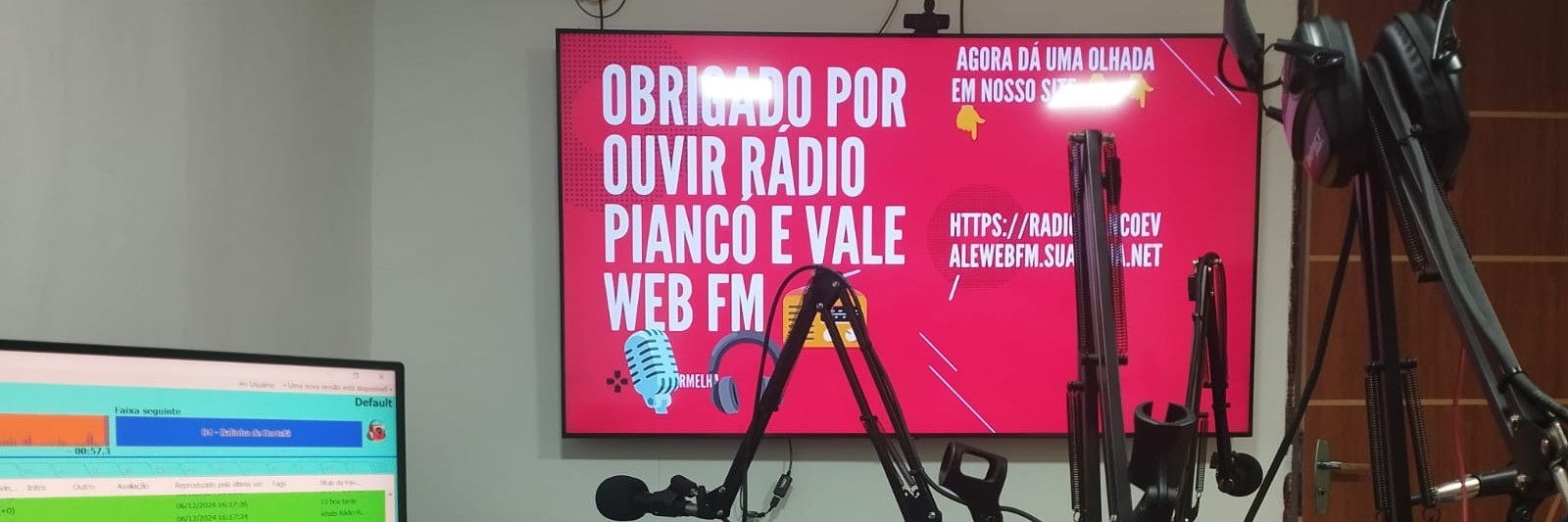 STUDIO DA RÁDIO PIANCÓ E VALE WEB FM